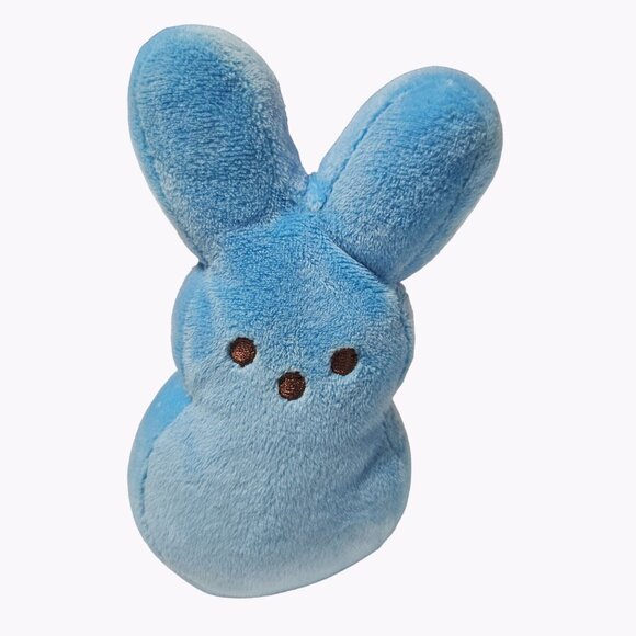 Peeps Marshmallow Easter Bunny 6 Inch Rabbit Blue Plush Stuffed Animal Toy Ruz - Picture 1 of 8